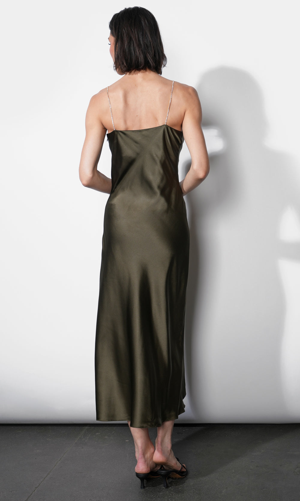 LEAH JEWEL STRAP SLIP DRESS