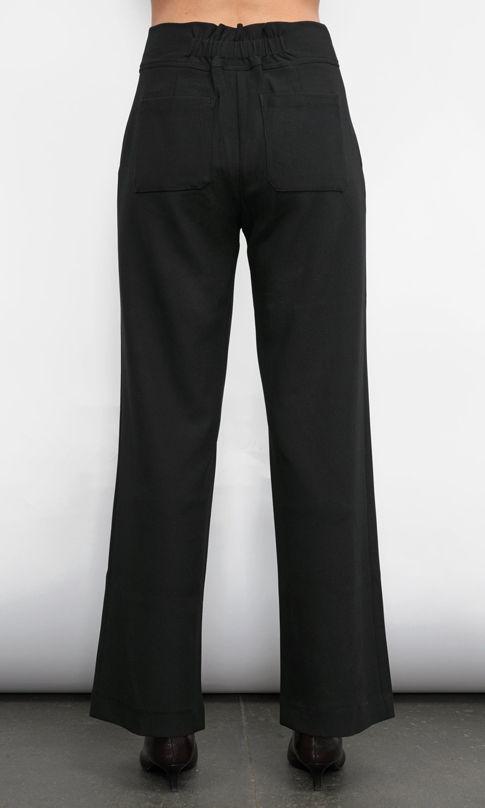 SILVIE WIDE LEG KNIT TROUSERS