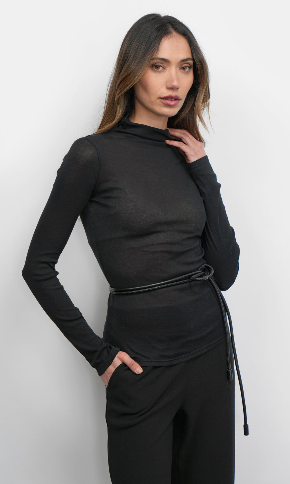 ASTRA SHEER KNIT TOP