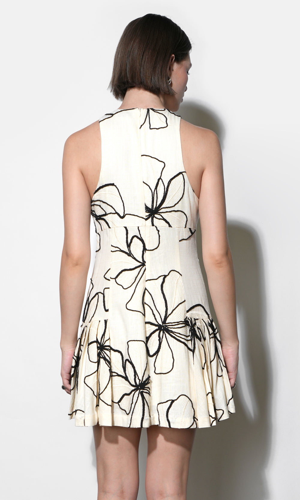 MADELINE EMBROIDERED MINI DRESS