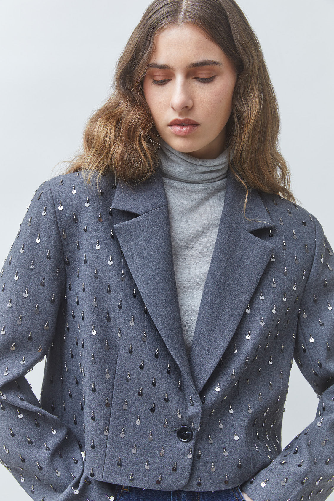 DIAMOND BLAZER - GRIS