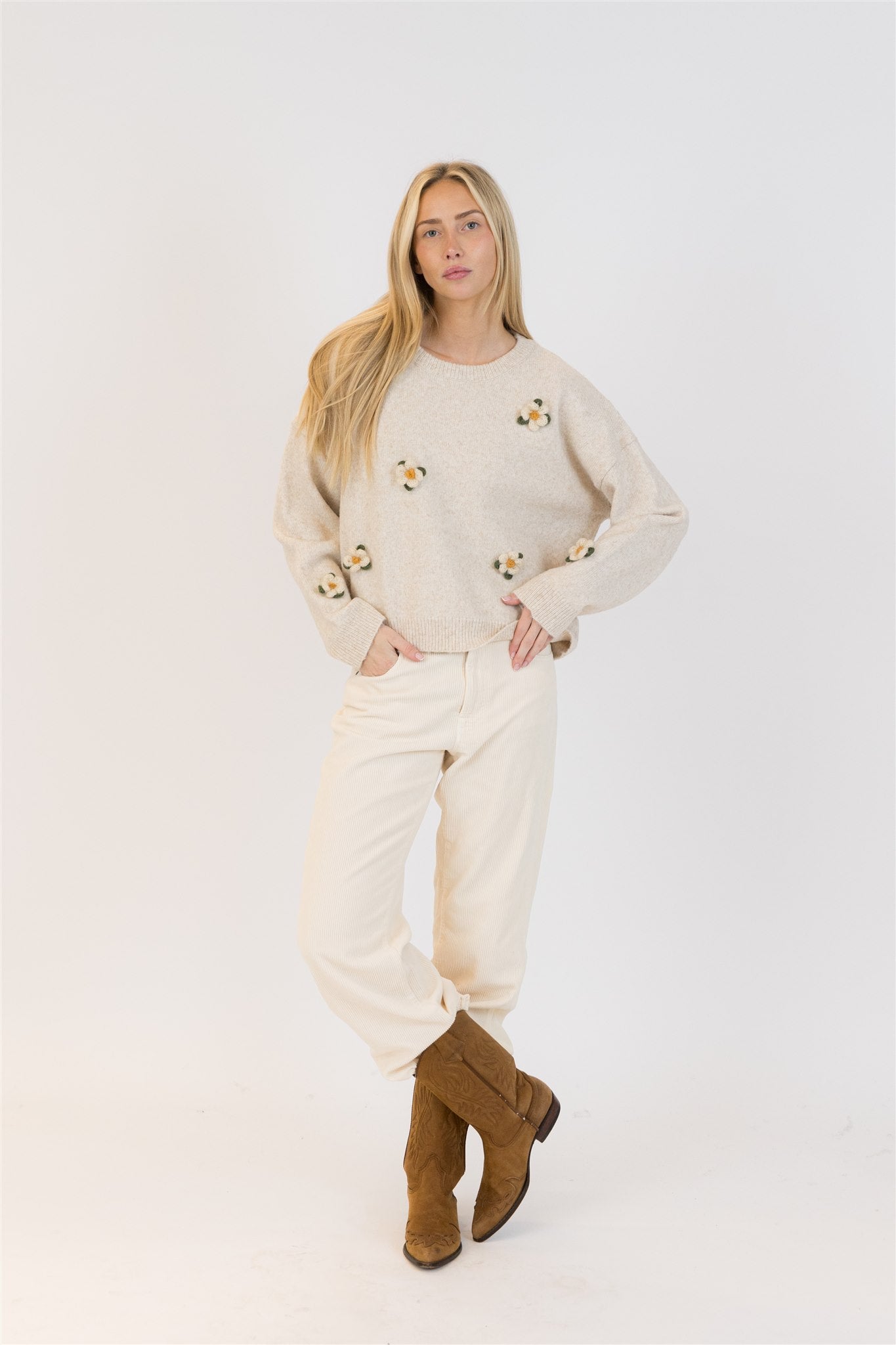 HOLLY FLOWER SWEATER