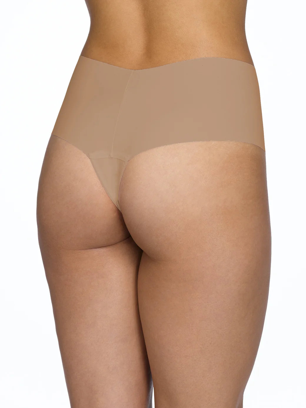 BREATHESOFT HIGH RISE THONG - TAUPE