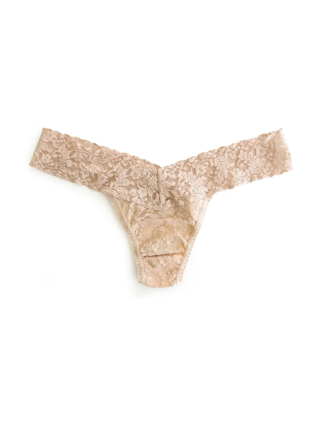 SIGNATURE LOW RISE LACE THONG (VARIOUS COLOURS)