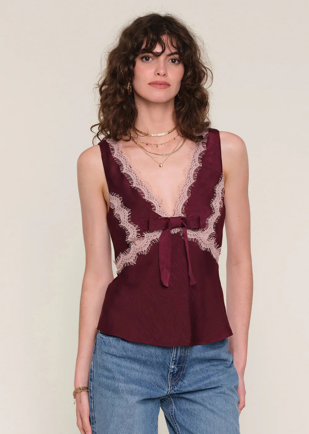 CHERYL TOP - MERLOT