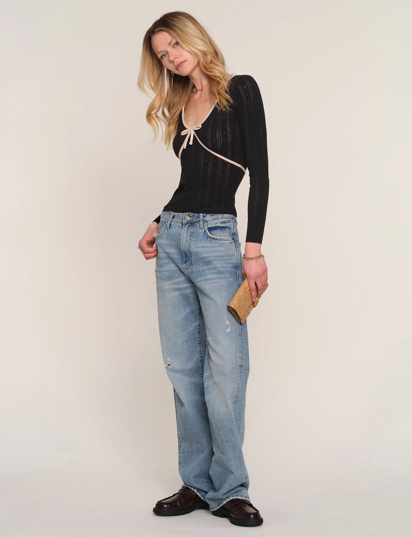 APEROL TOP - BLACK