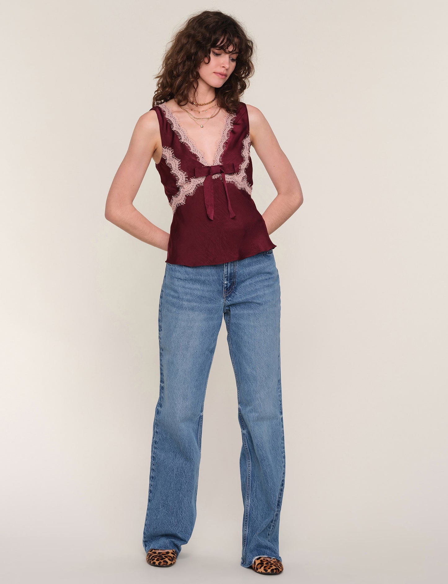 CHERYL TOP - MERLOT