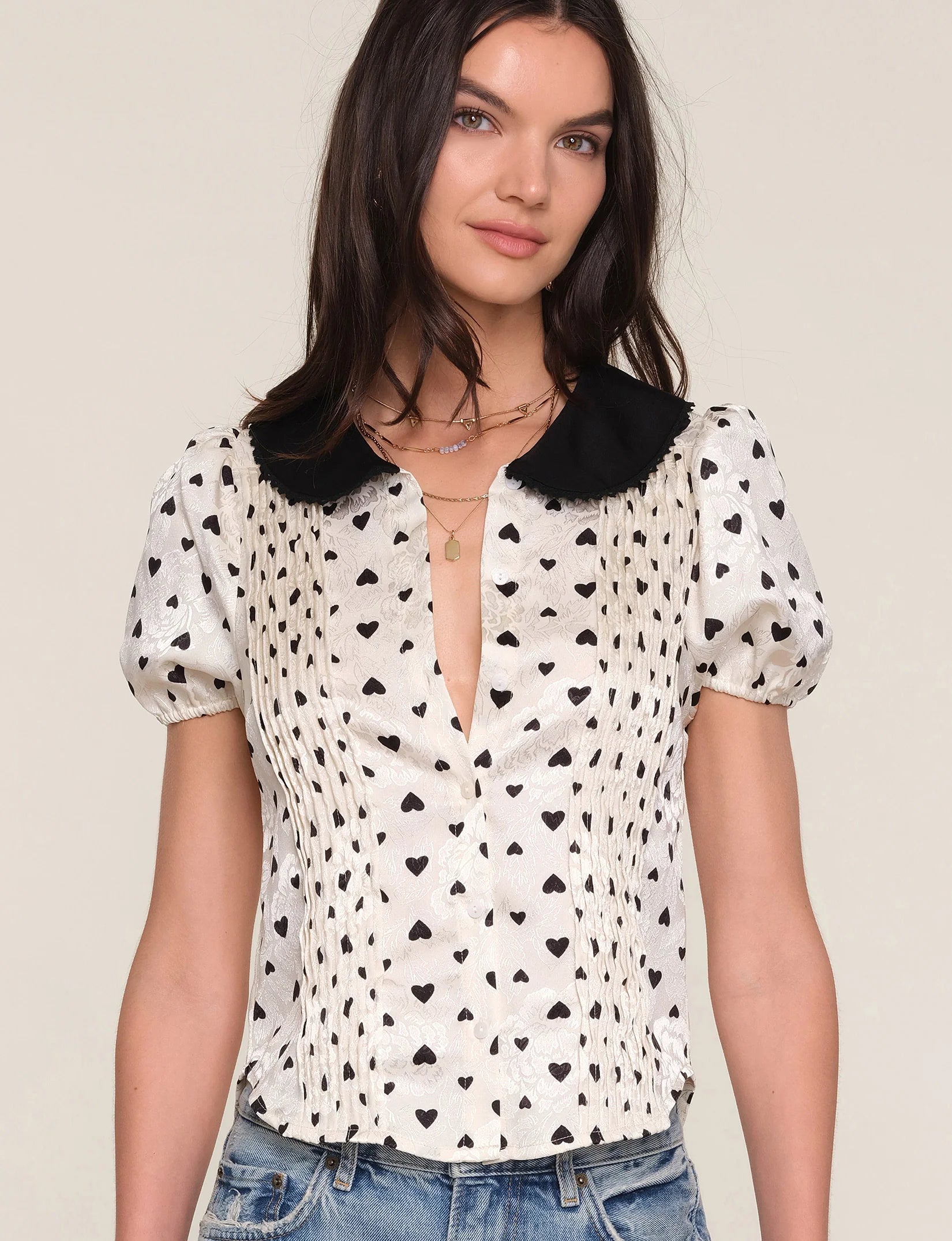 MINDI TOP - HEARTS