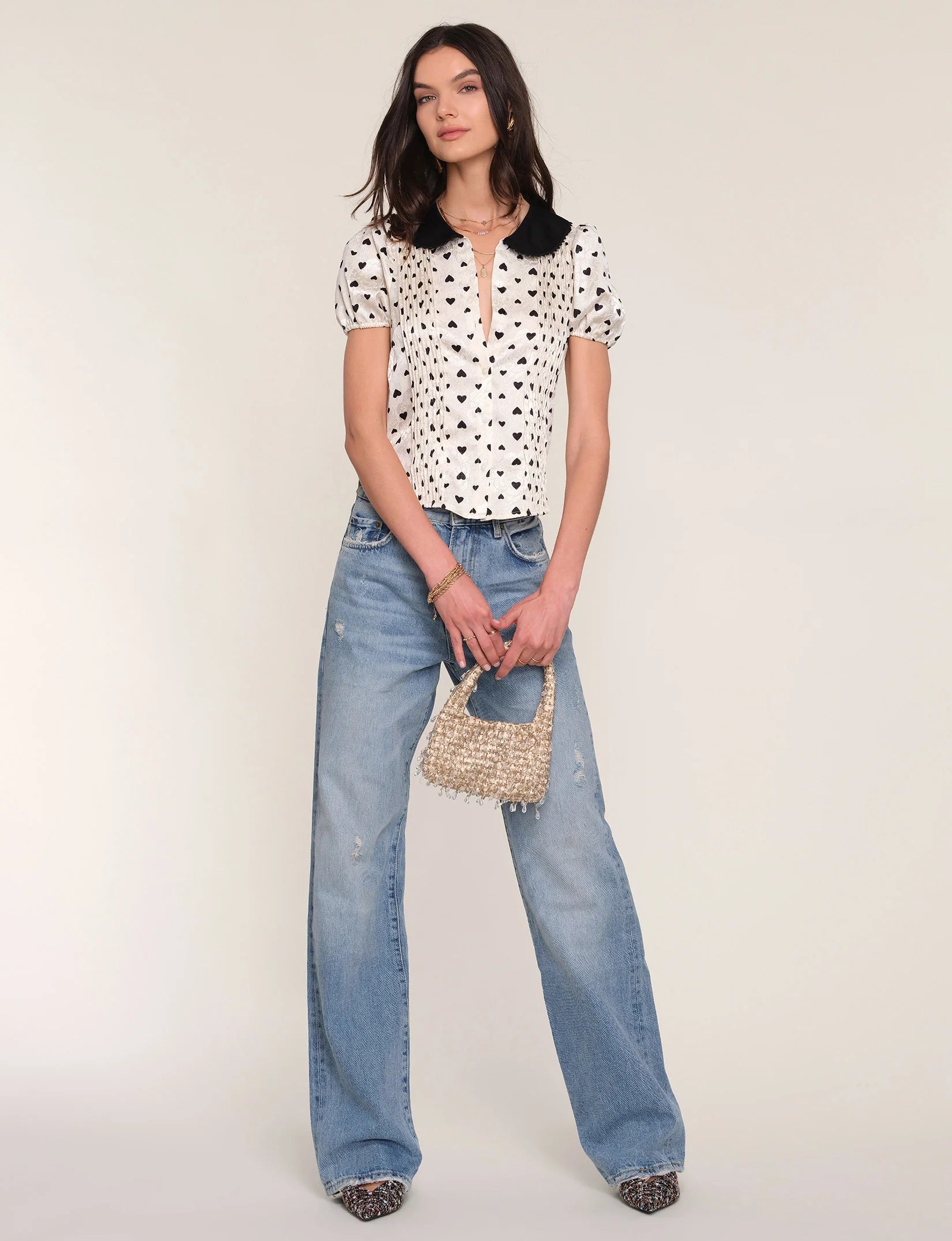 MINDI TOP - HEARTS