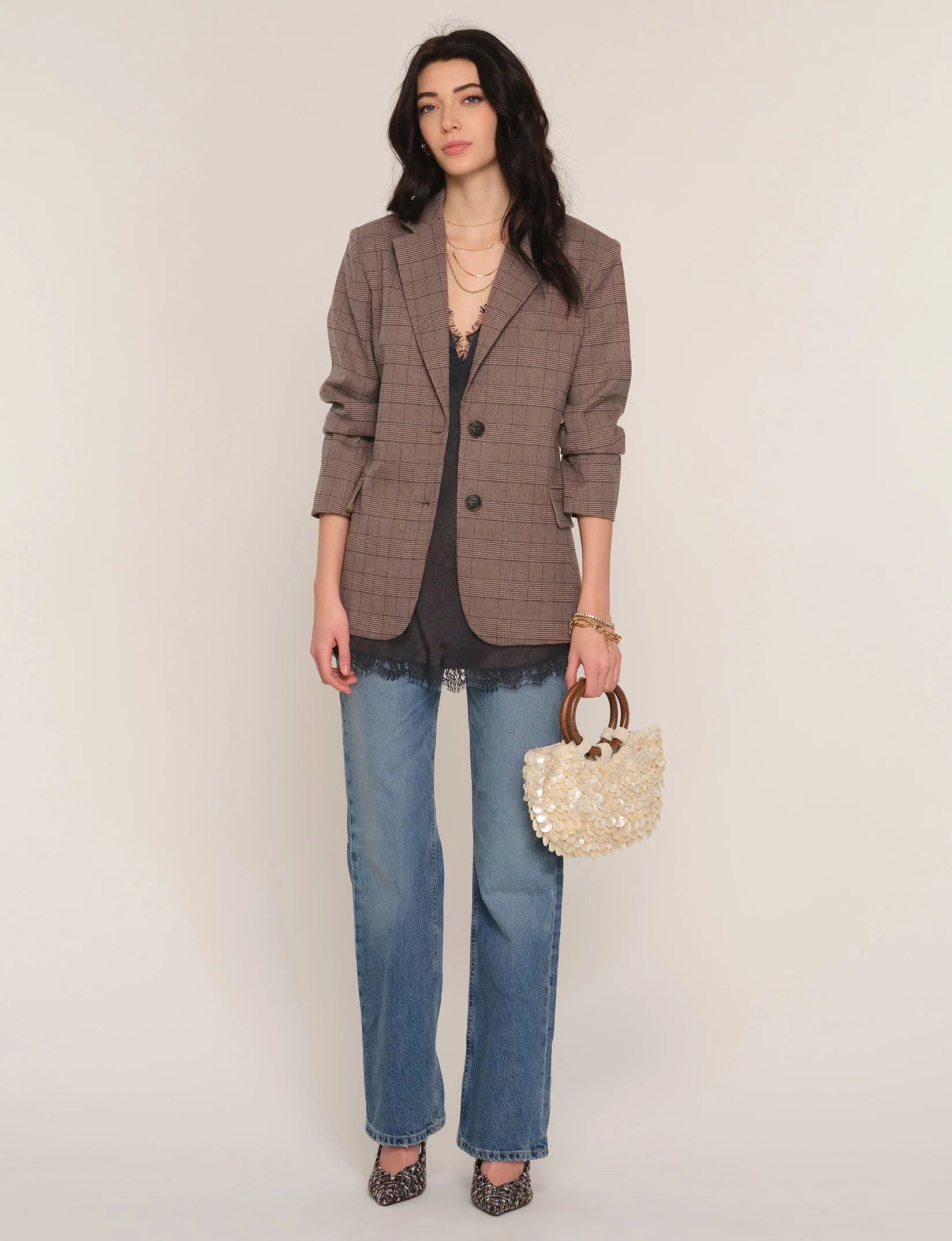 SIENNA BLAZER - TAUPE