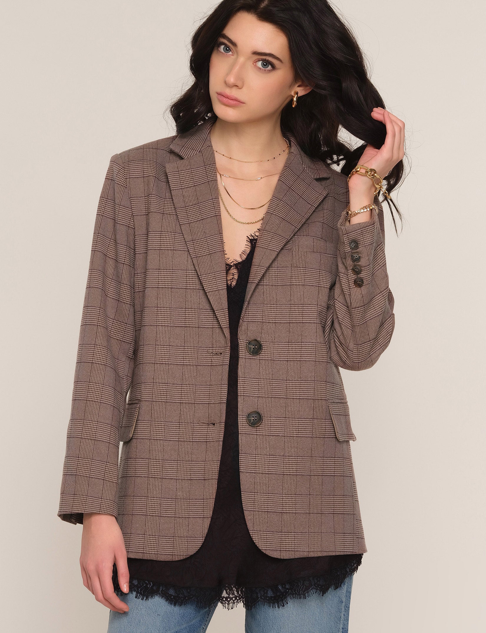 SIENNA BLAZER - TAUPE