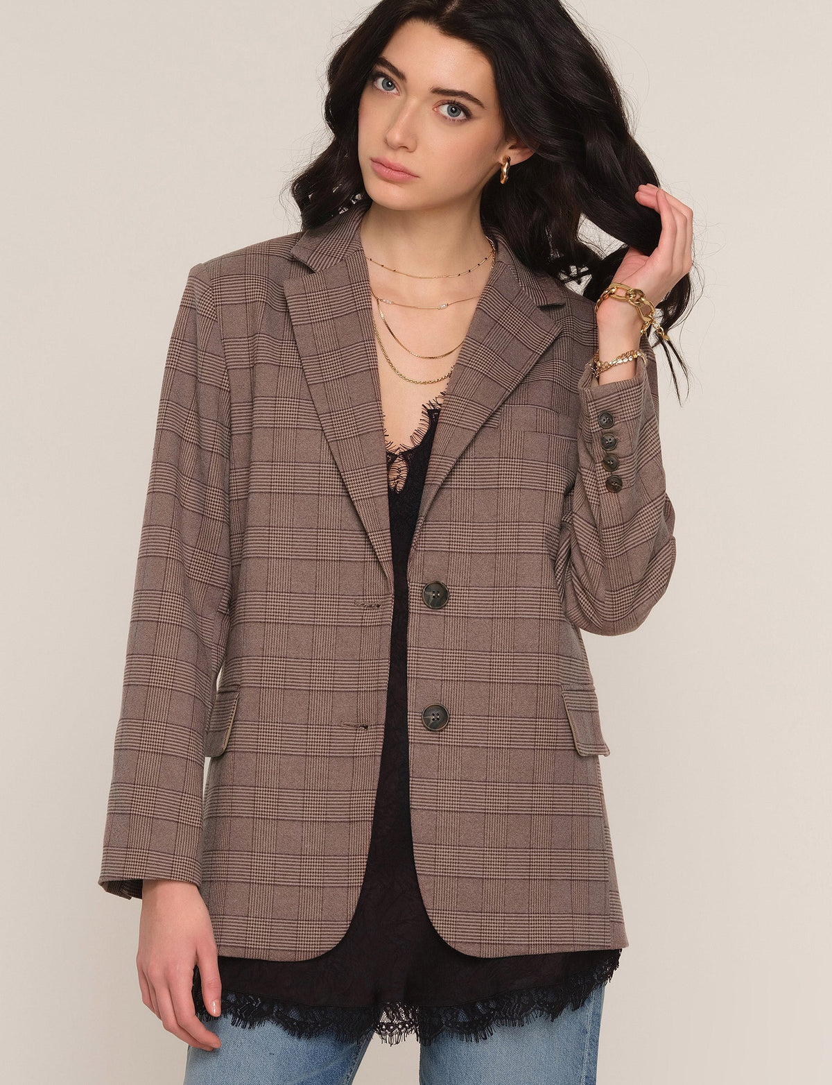 SIENNA BLAZER - TAUPE