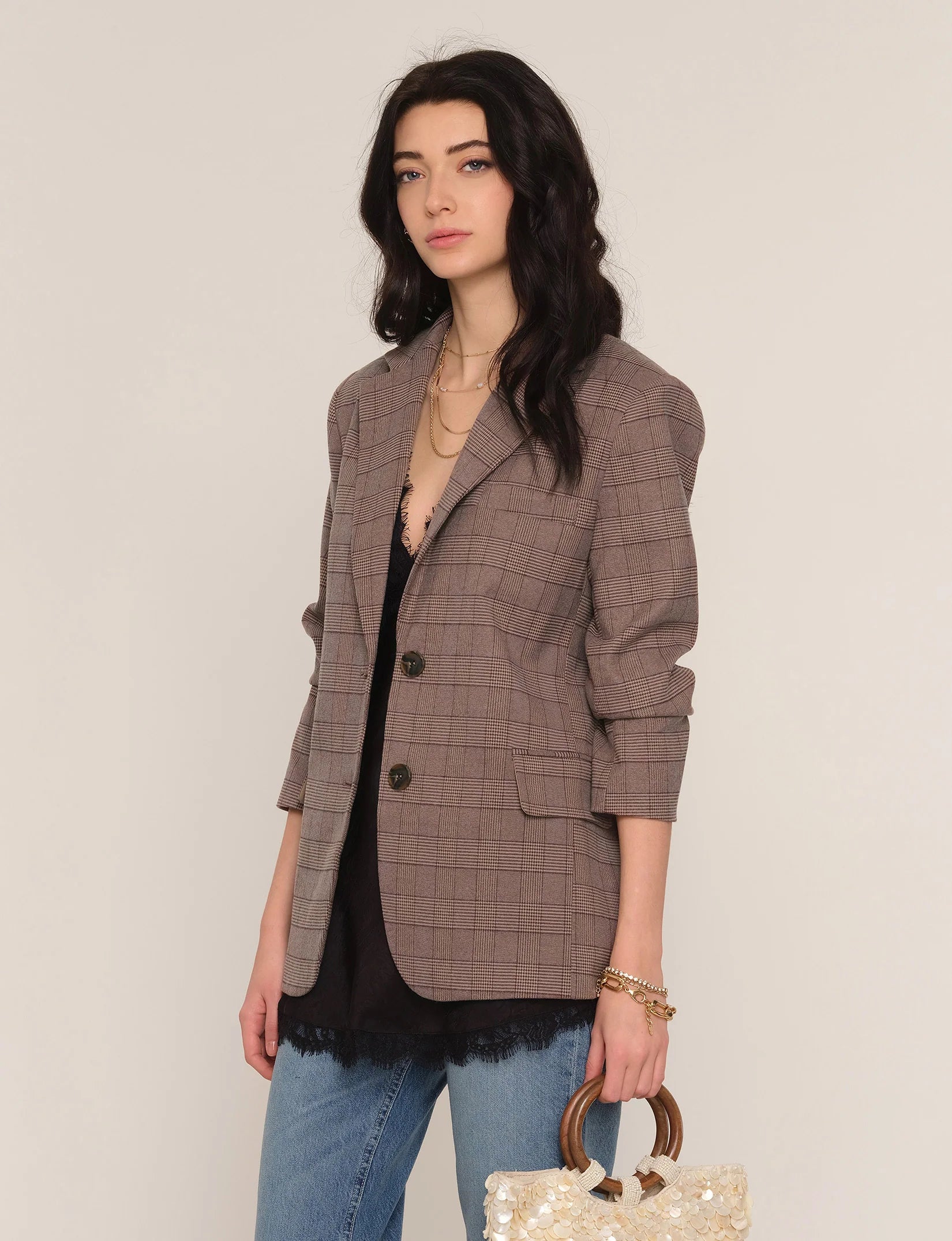 SIENNA BLAZER - TAUPE