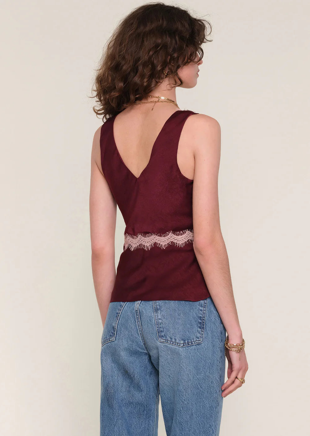 CHERYL TOP - MERLOT