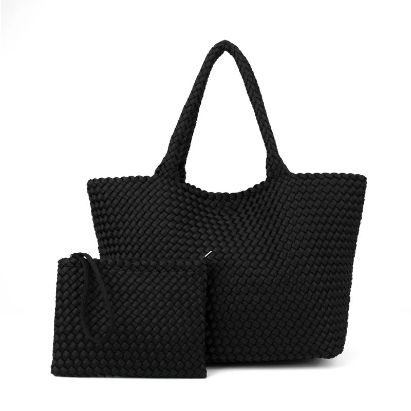 WOVEN NEOPRENE TOTE BAG (VARIOUS COLOURS)