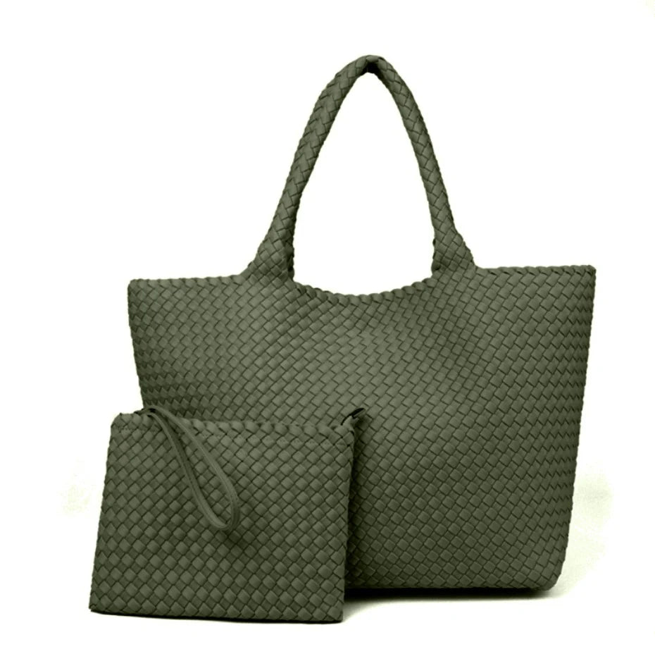 WOVEN NEOPRENE TOTE BAG (VARIOUS COLOURS)