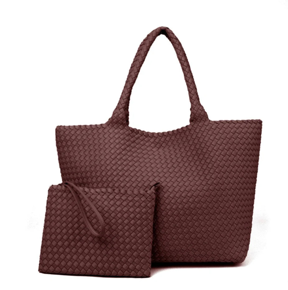 WOVEN NEOPRENE TOTE BAG (VARIOUS COLOURS)