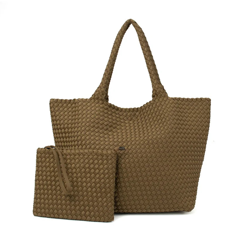 WOVEN NEOPRENE TOTE BAG (VARIOUS COLOURS)