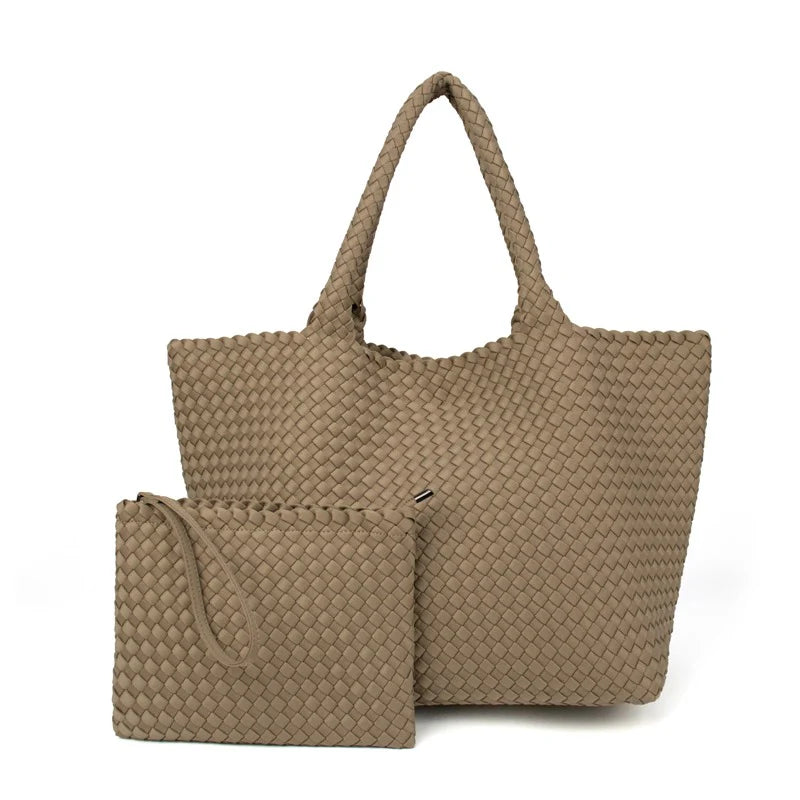 WOVEN NEOPRENE TOTE BAG (VARIOUS COLOURS)