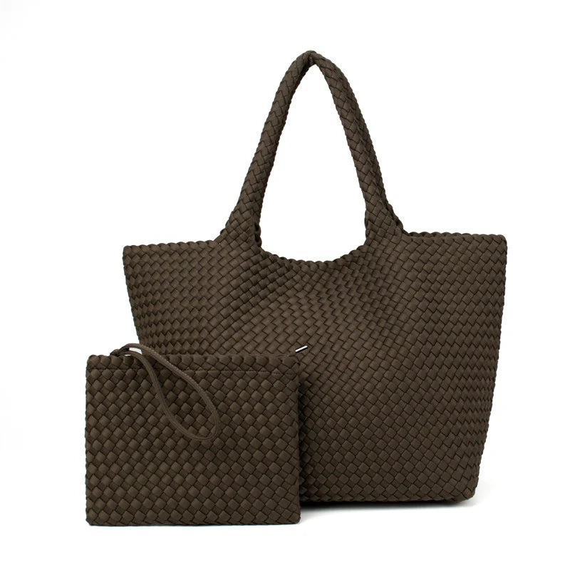 WOVEN NEOPRENE TOTE BAG (VARIOUS COLOURS)