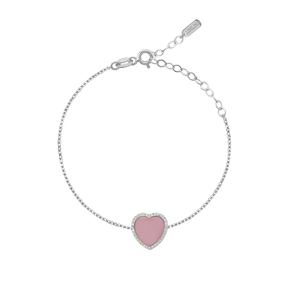 ENAMEL HEART BRACELET (VARIOUS COLOURS)