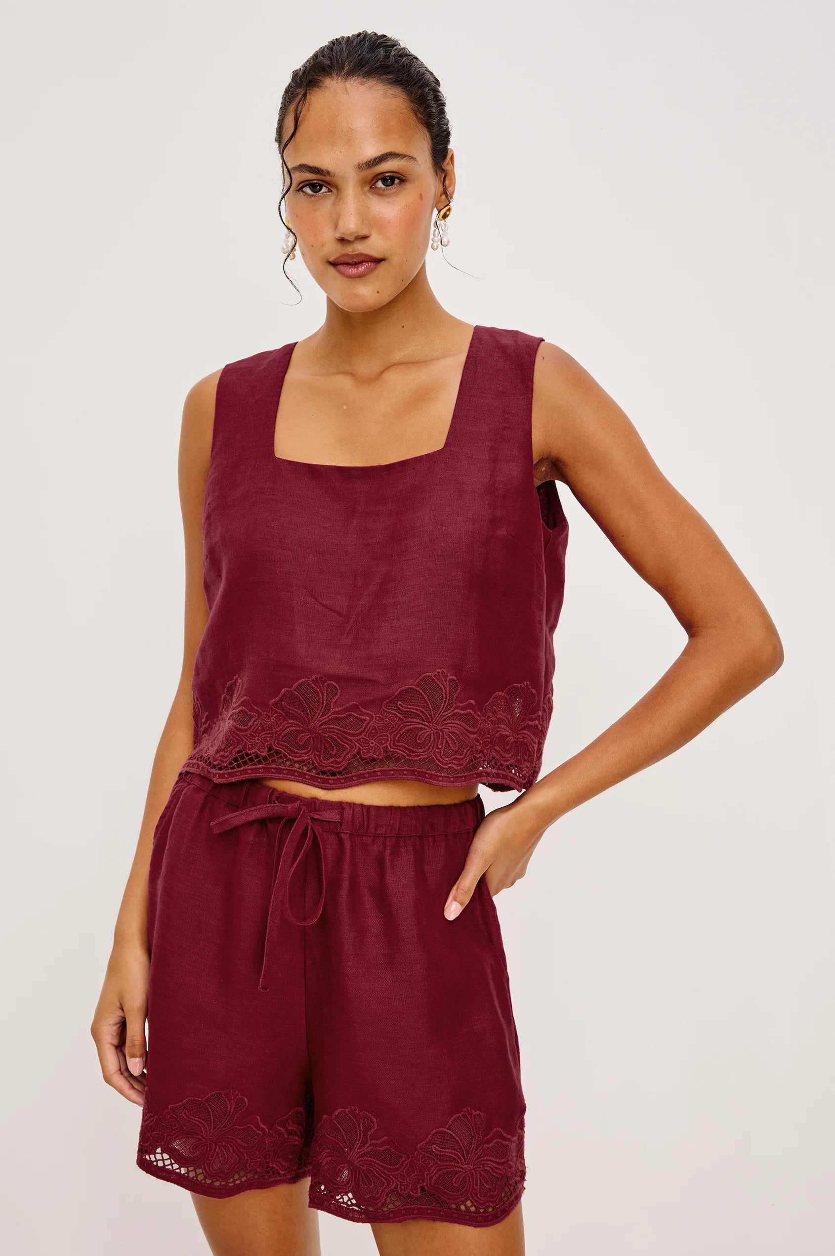 JENNER SHORT - BERRY HIBSCUS