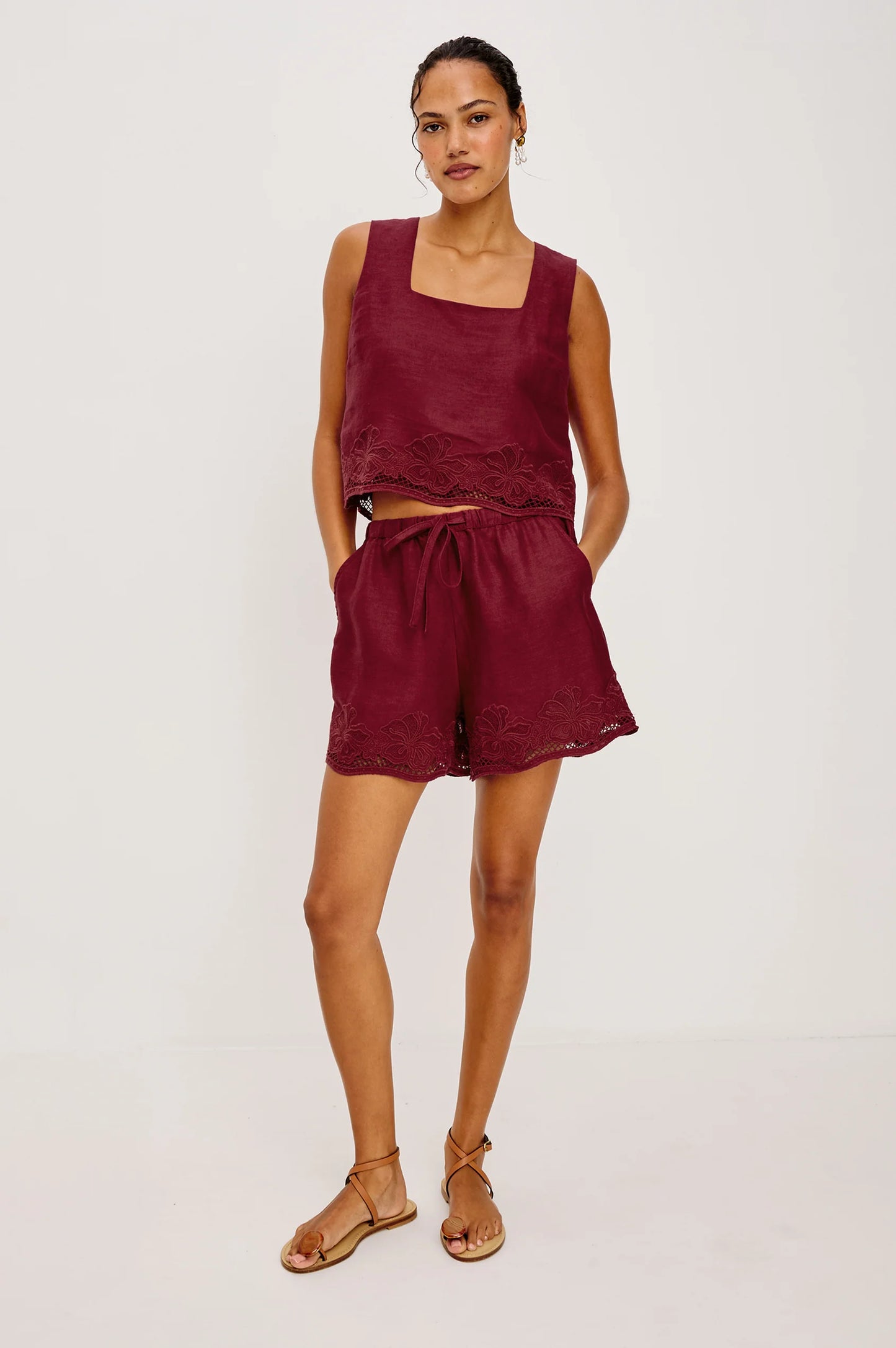 JENNER SHORT - BERRY HIBSCUS