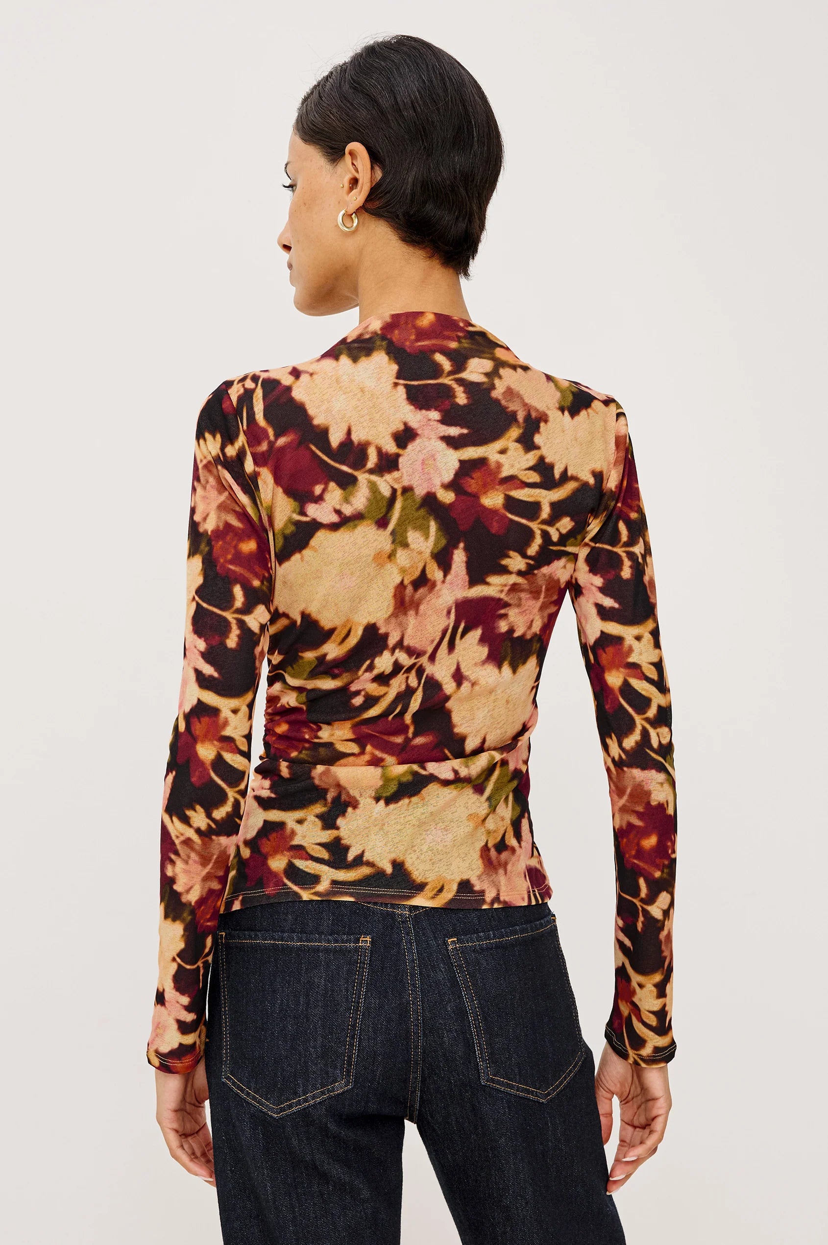 JOELLE TOP - DARK FLORA