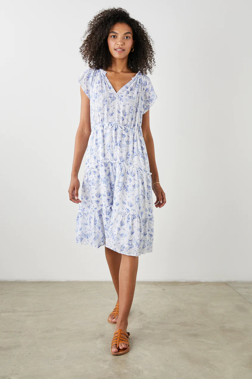 JUNI DRESS - BLUE BLOSSOMS