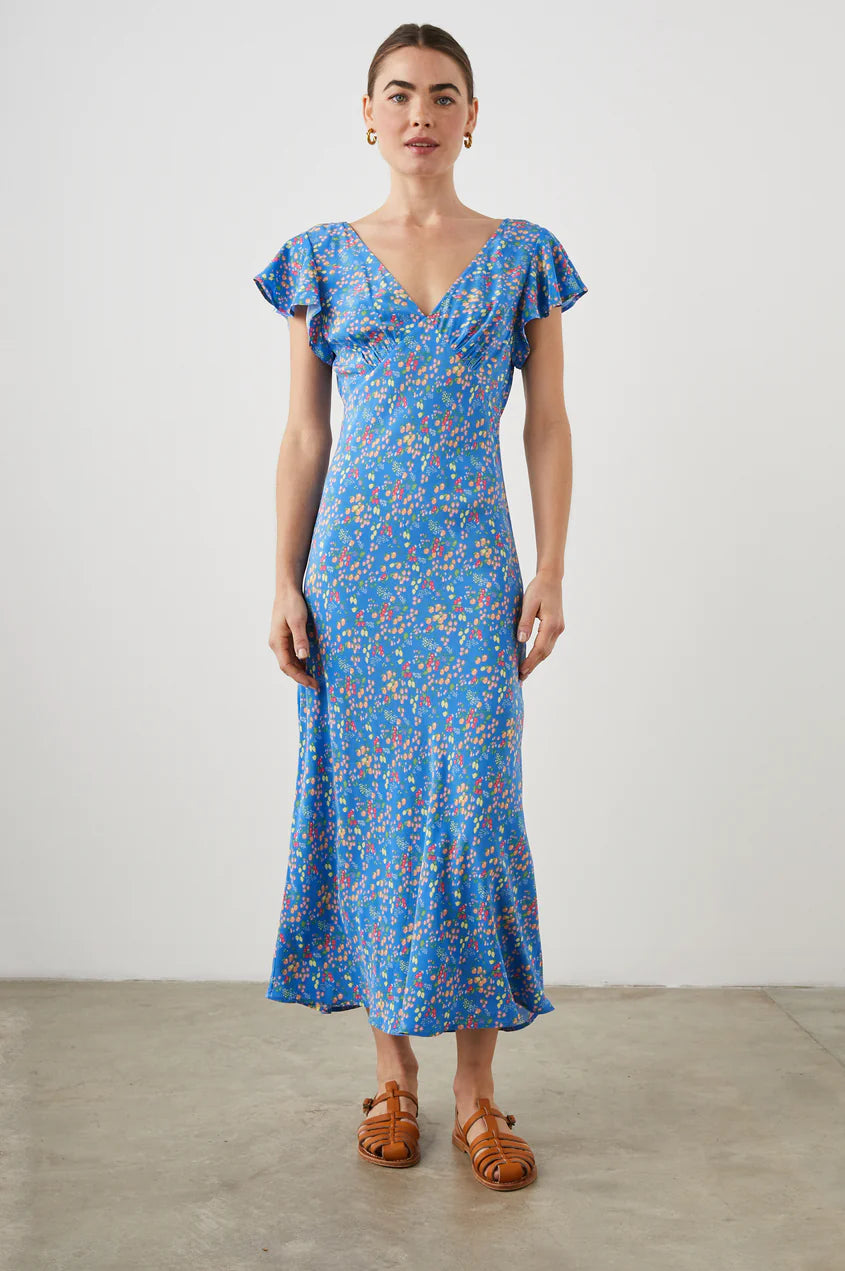 KENZ DRESS - BLUE CITRUS GROVE