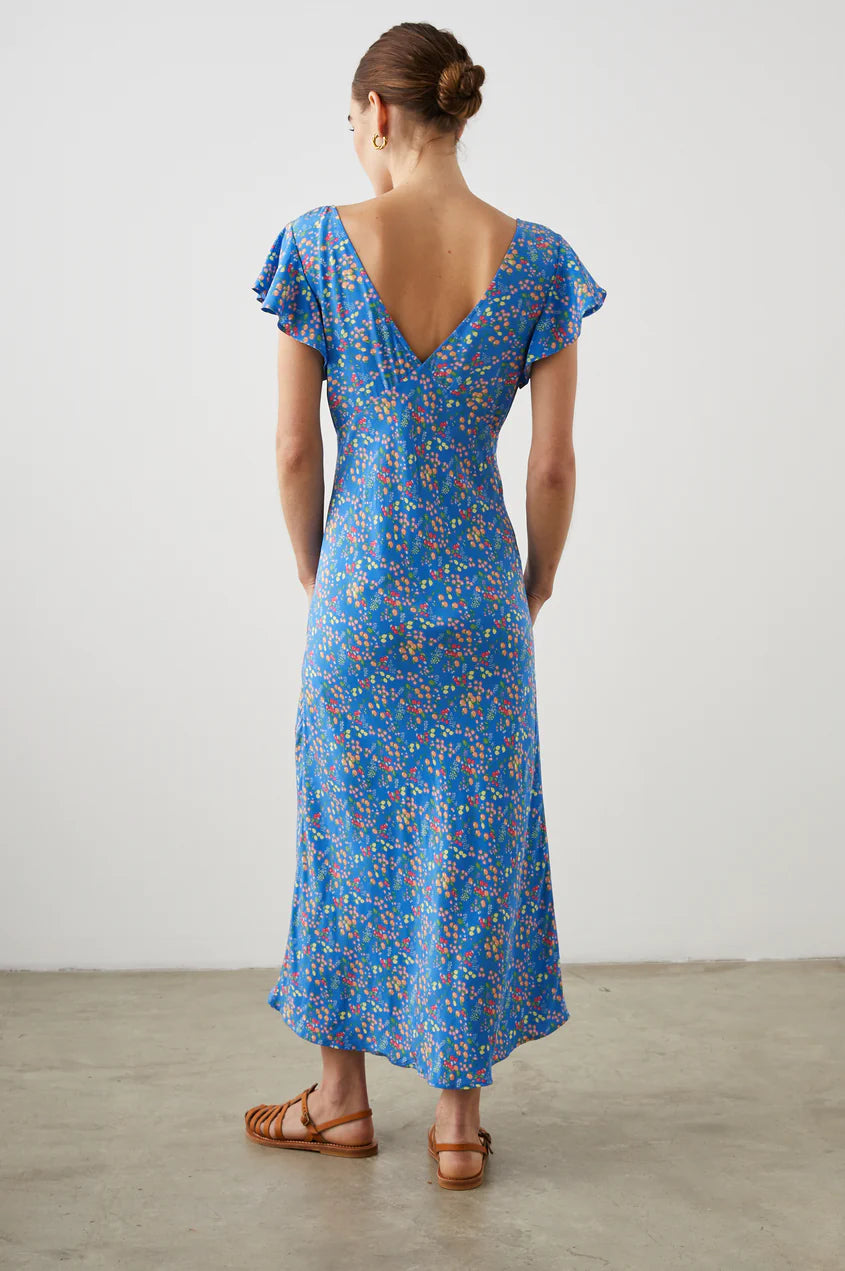 KENZ DRESS - BLUE CITRUS GROVE