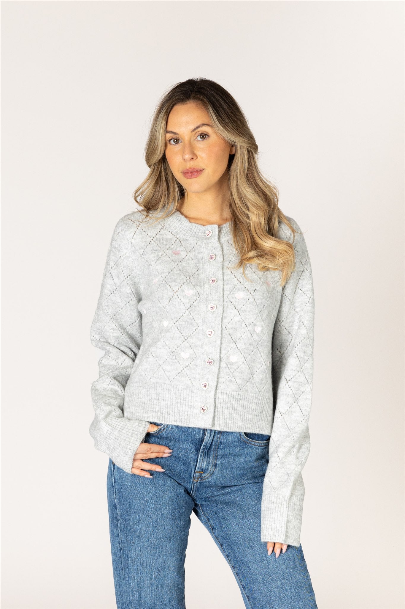 LACEY HEART CARDIGAN