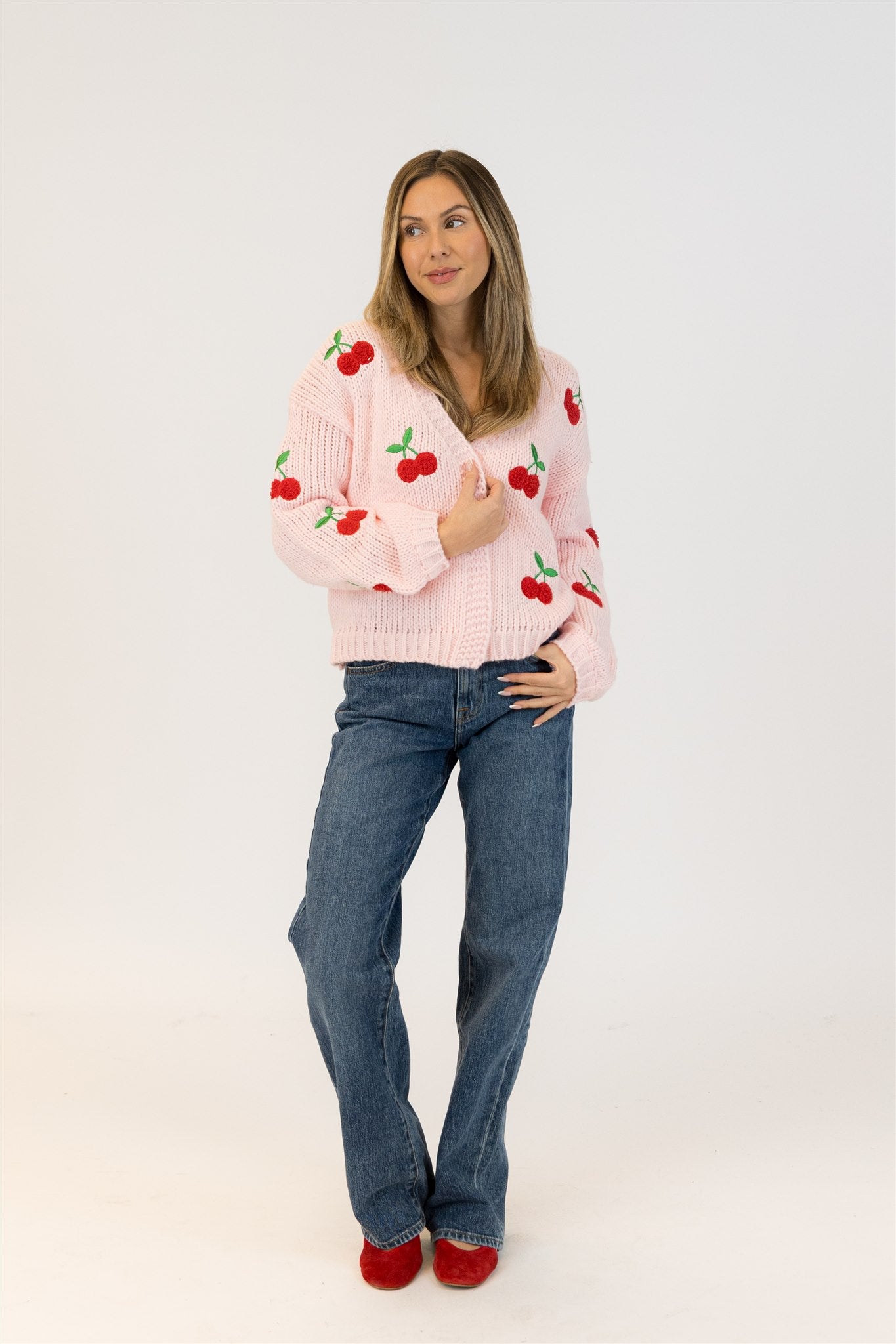 LEXI CHERRY CARDIGAN
