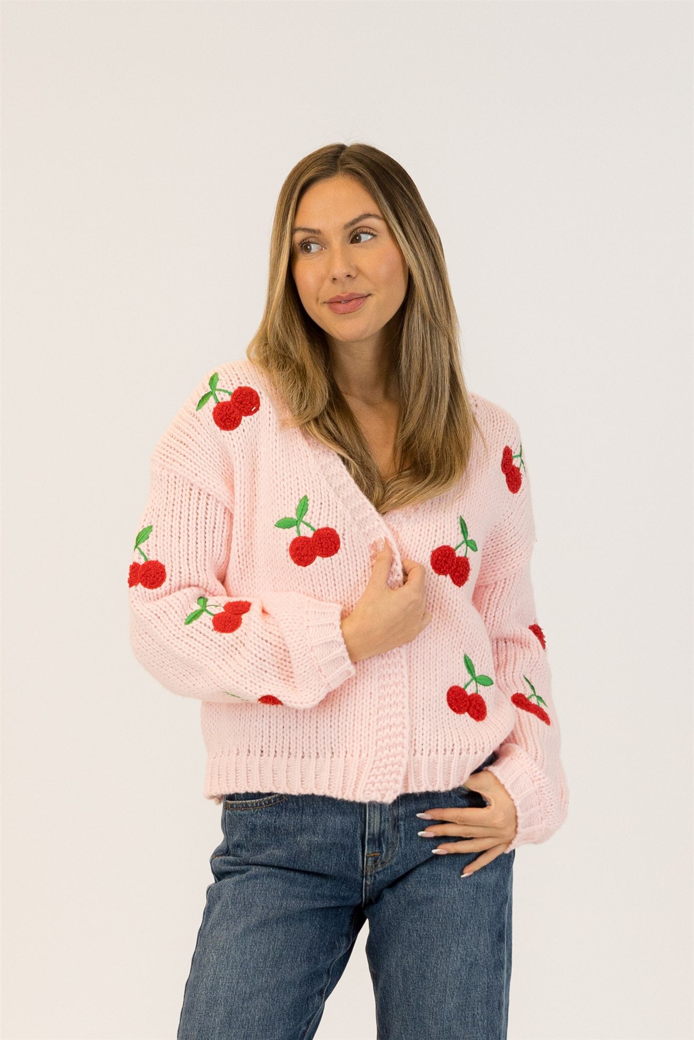 LEXI CHERRY CARDIGAN