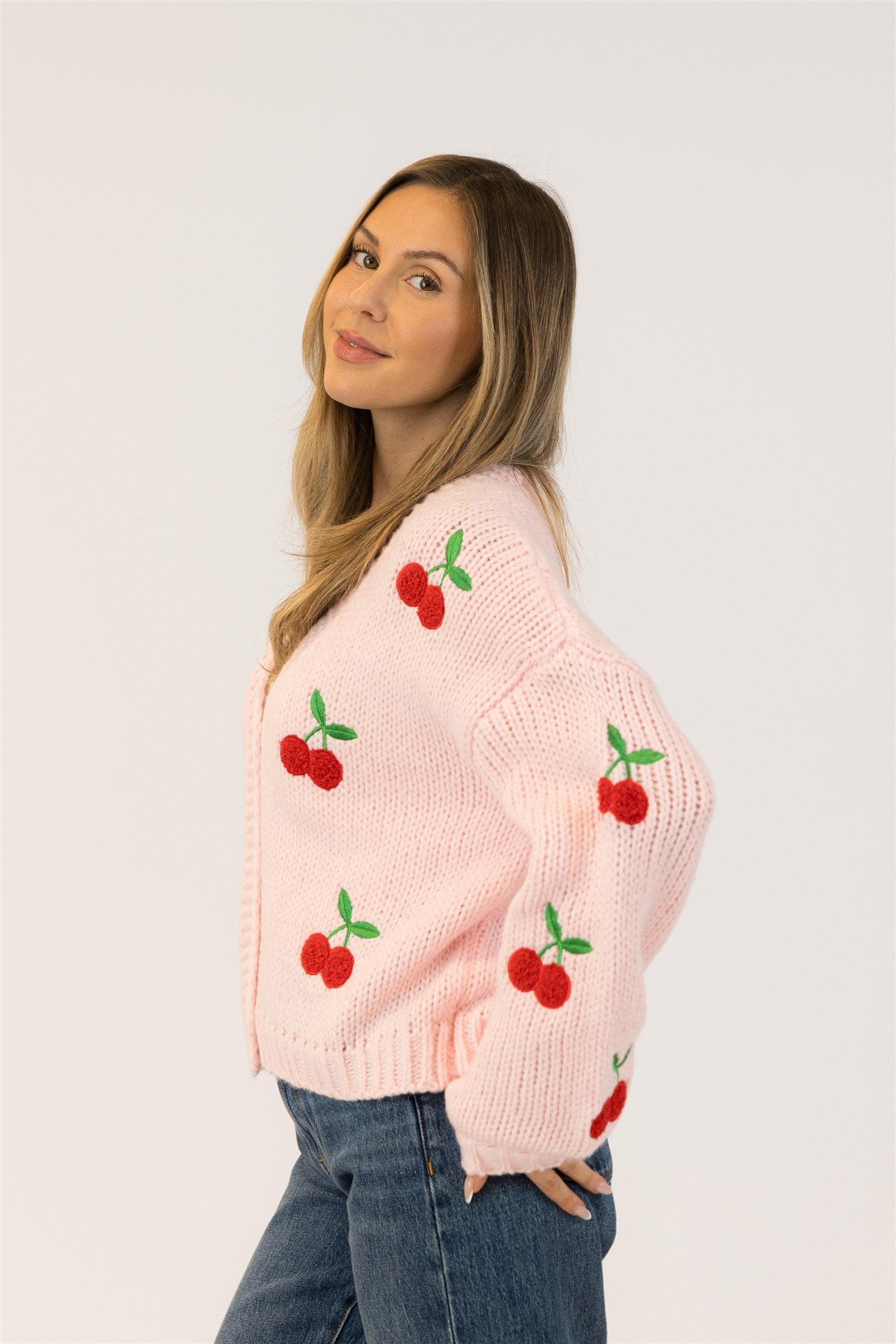 LEXI CHERRY CARDIGAN