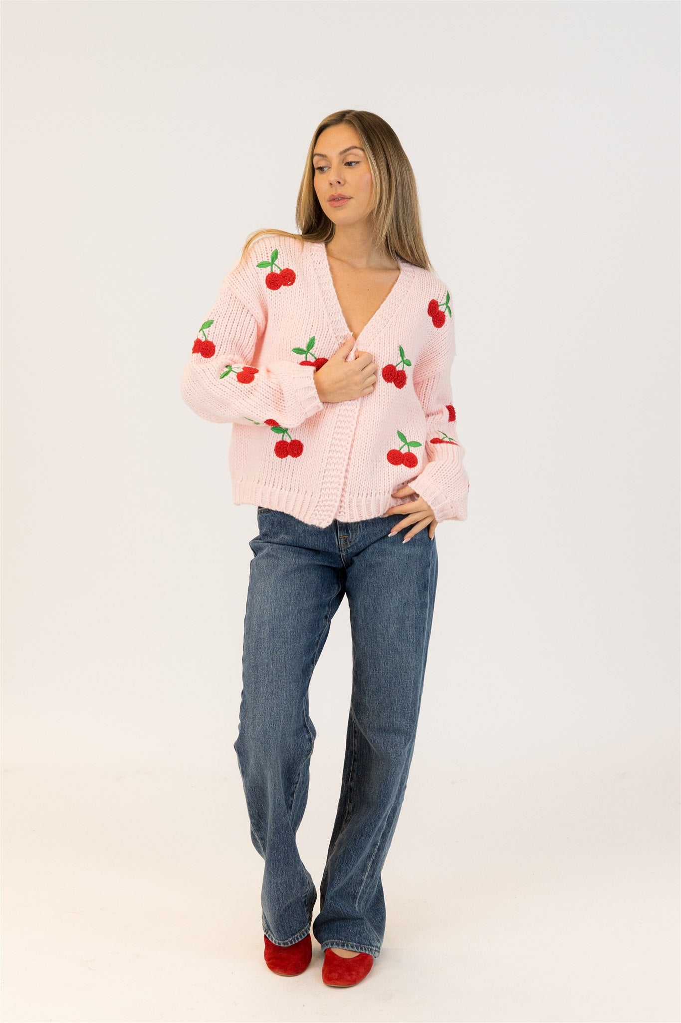 LEXI CHERRY CARDIGAN