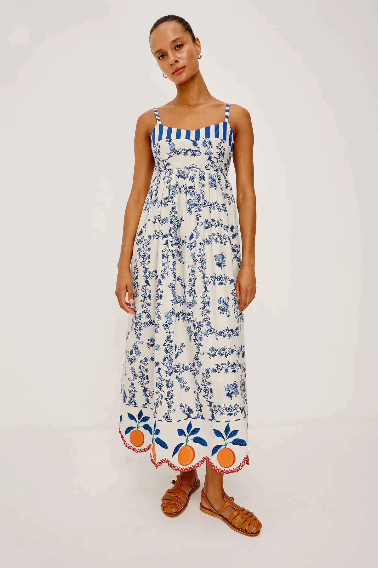 LEXIE DRESS - CERAMIC FLORAL