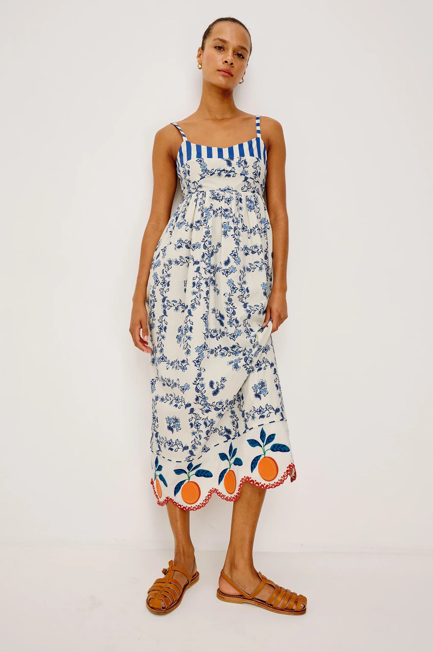 LEXIE DRESS - CERAMIC FLORAL