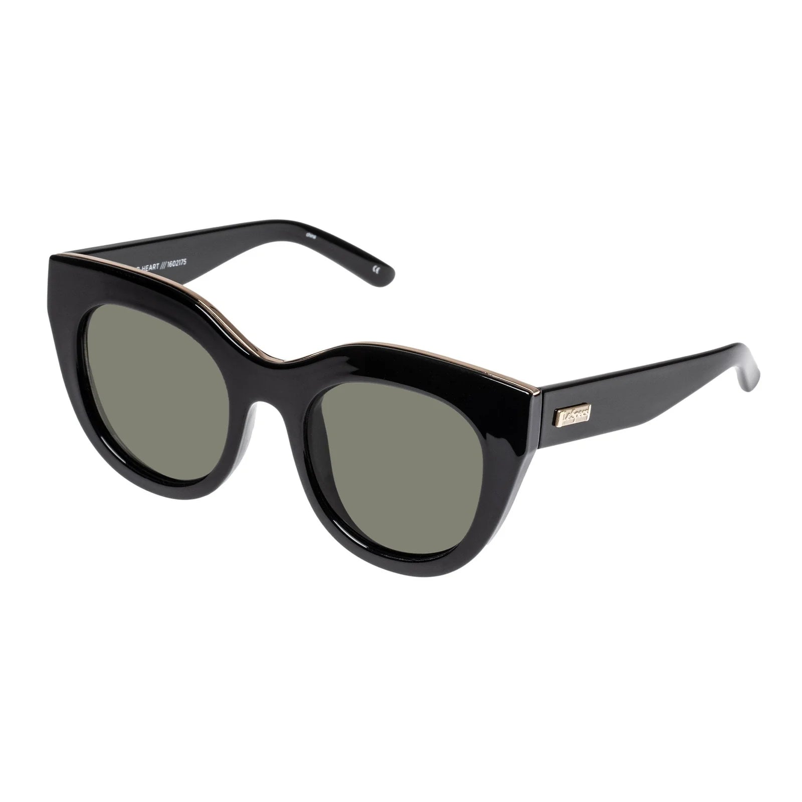 AIR HEART SUNGLASSES - BLACK/GOLD