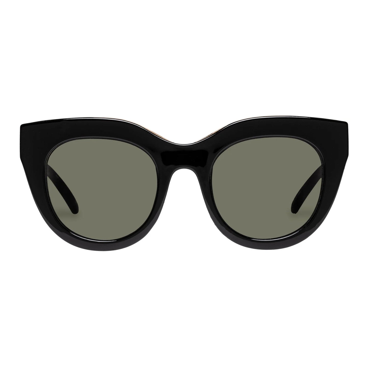 AIR HEART SUNGLASSES - BLACK/GOLD