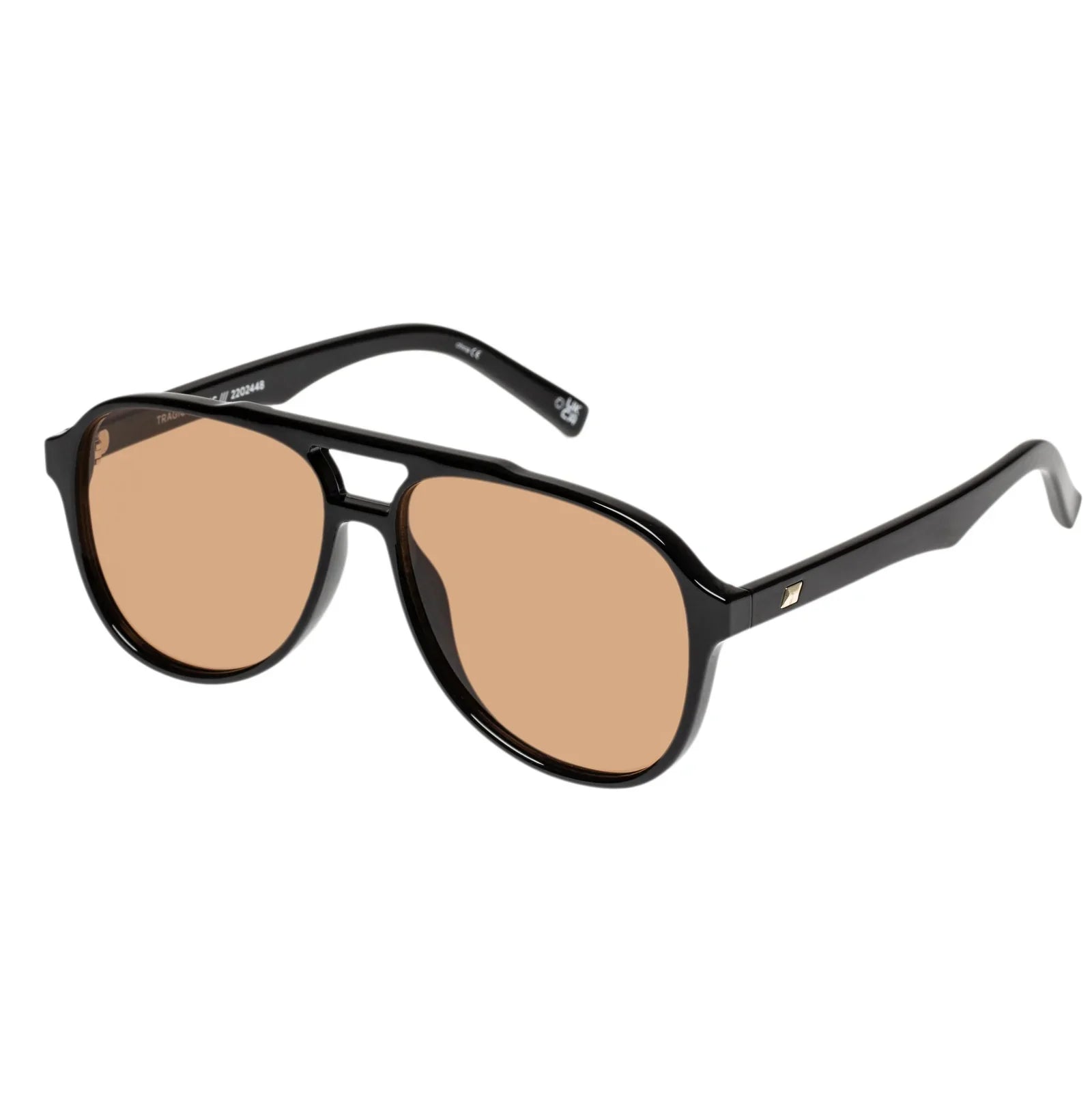 TRAGIC MAGIC SUNGLASSES - BLACK TAN TINT