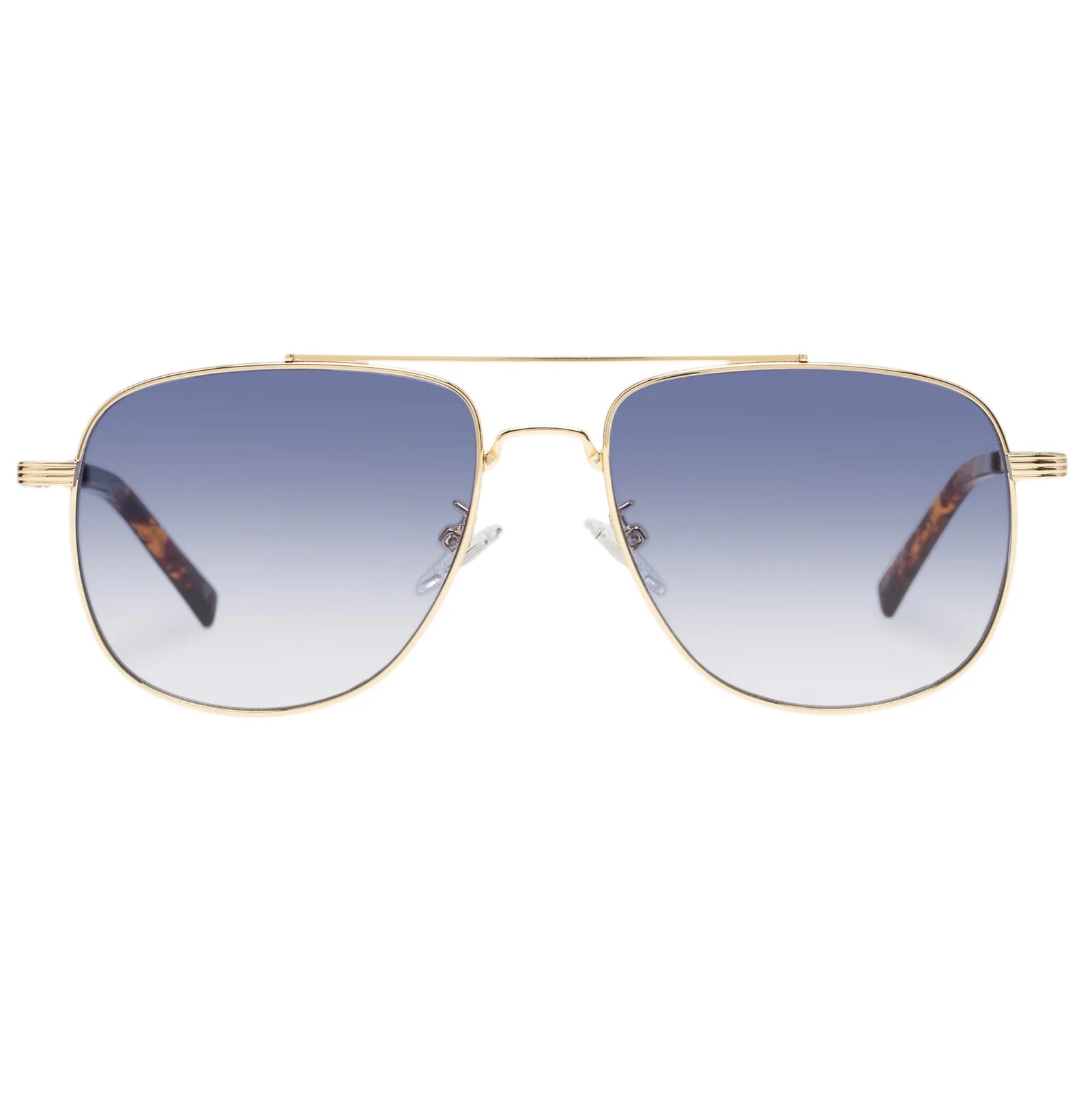 THE CHARMER SUNGLASSES - BRIGHT GOLD/BLUE GRAD