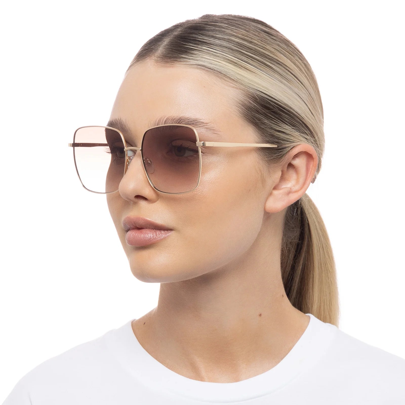 THE CHERISHED SUNGLASSES - GOLD TAN GRAD