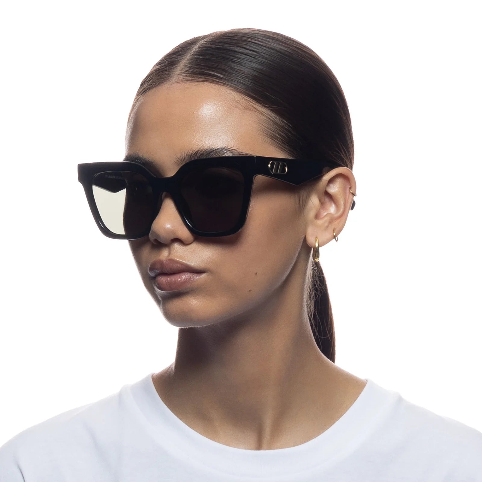 STAR GLOW SUNGLASSES - BLACK KHAKI