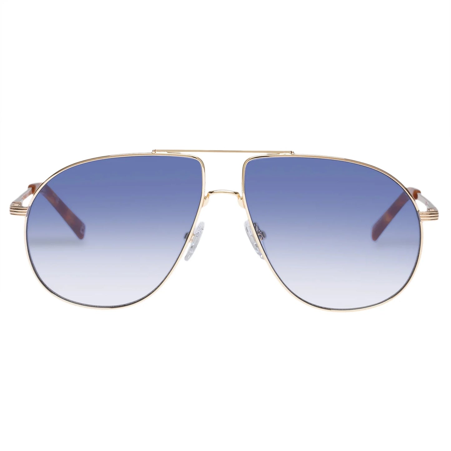 SCHMALTZY SUNGLASSES - BRIGHT GOLD/BLUE GRAD TINT