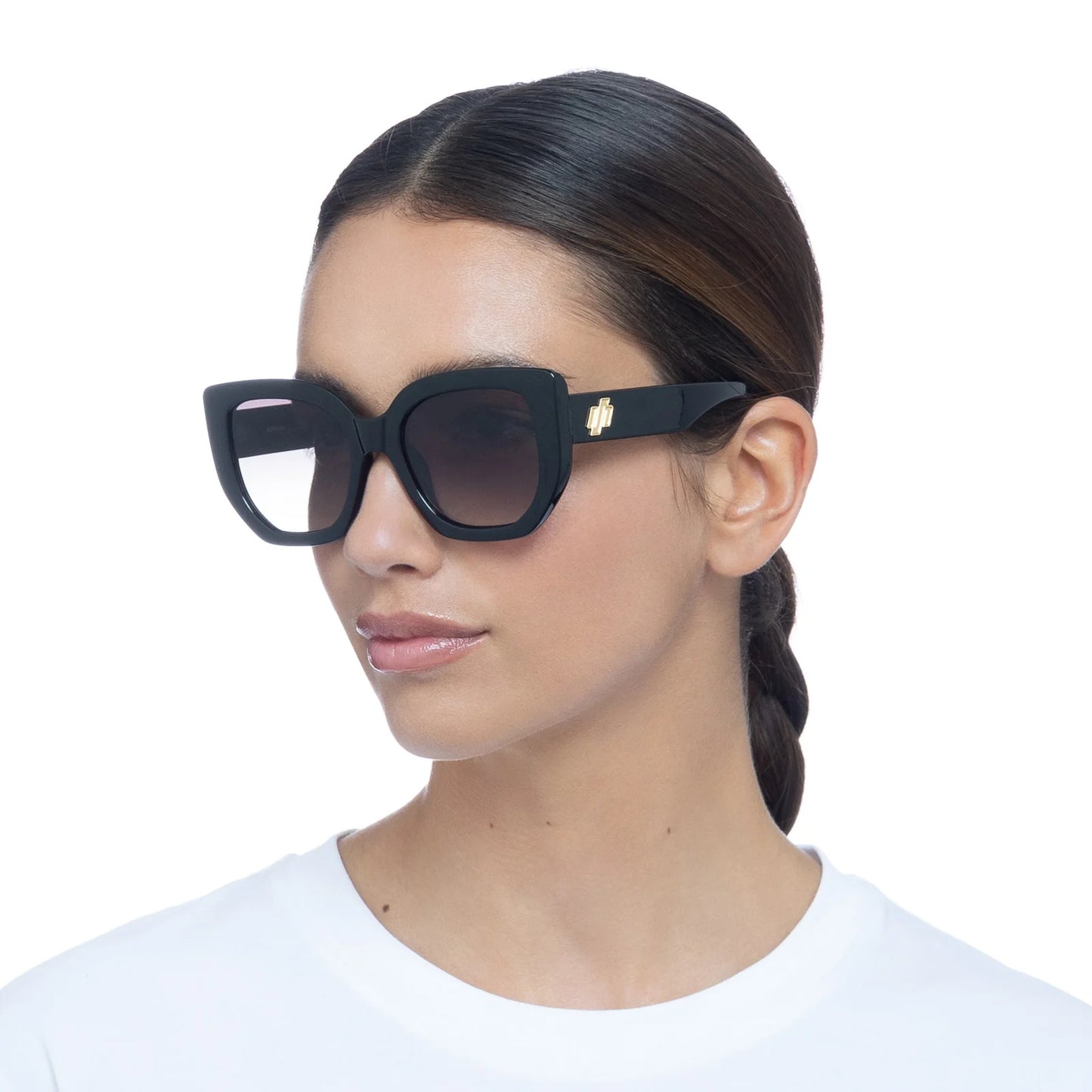 EUPHORIA SUNGLASSES - BLACK KHAKI GRAD