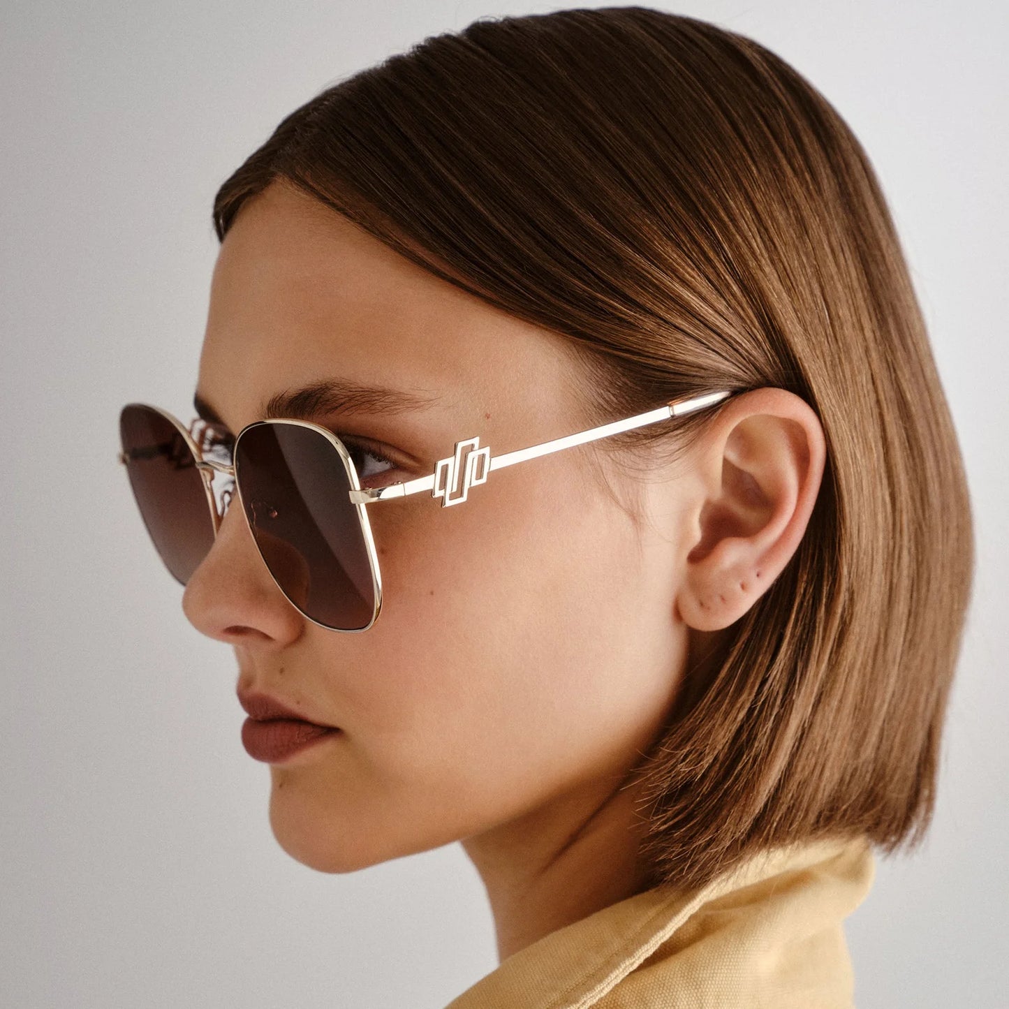 METAMORPHOSIS SUNGLASSES -  BRIGHT GOLD/BROWN