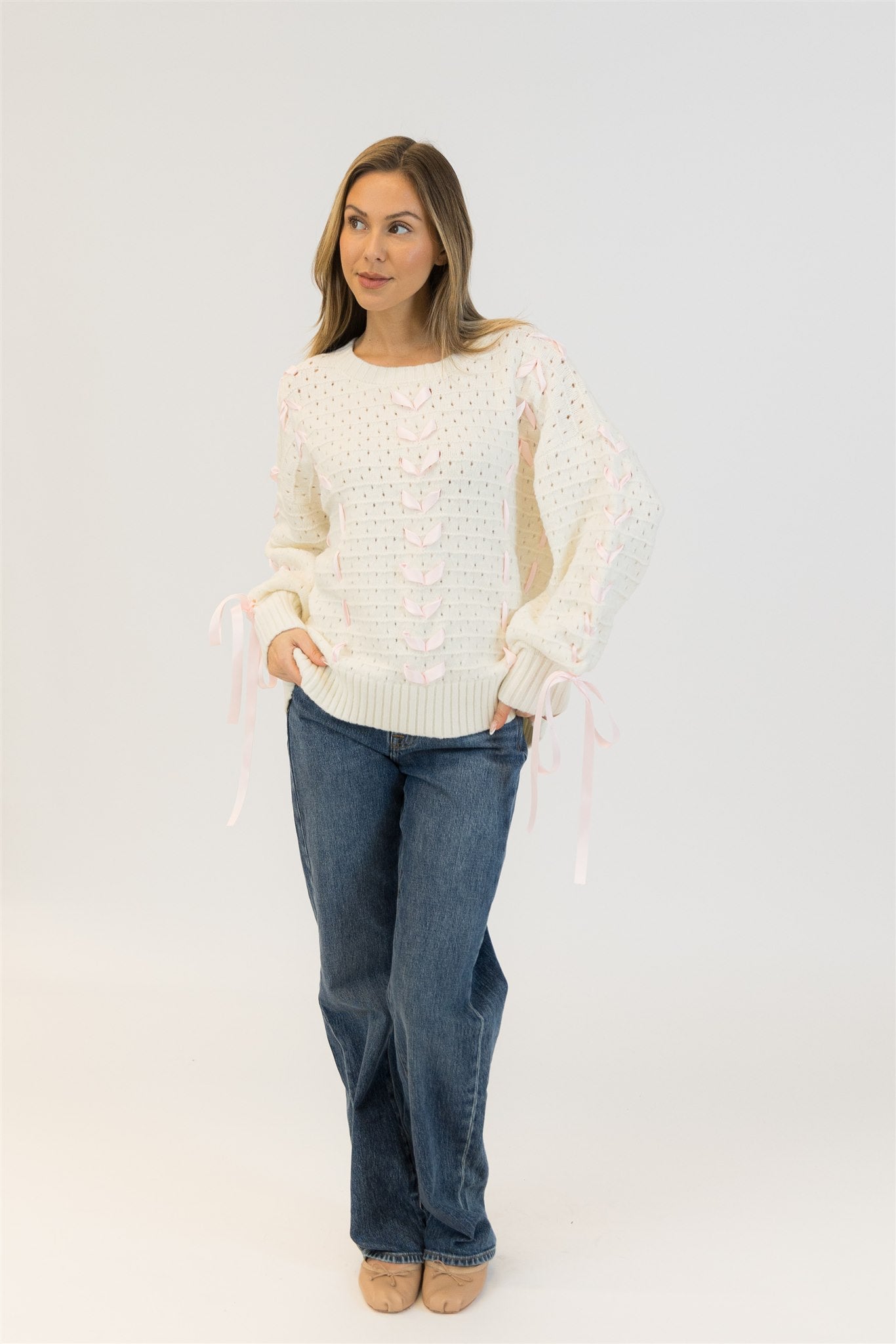 LYDIA RIBBON SWEATER