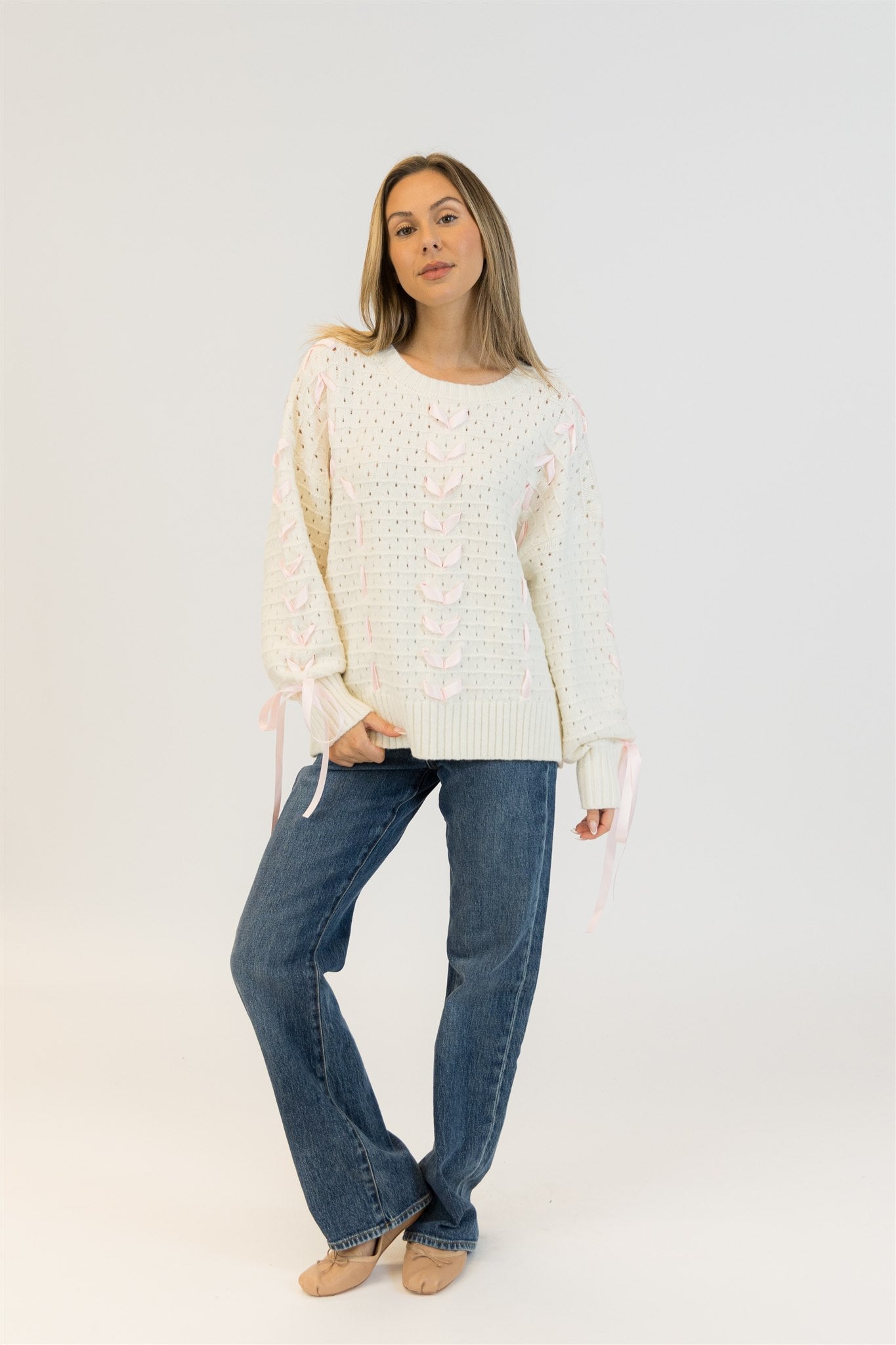 LYDIA RIBBON SWEATER