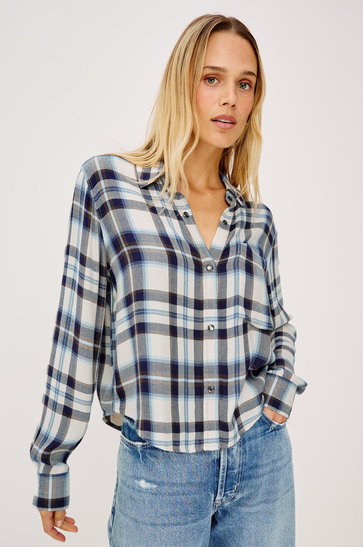 MALIN SHIRT - ECRU MIDNIGHT